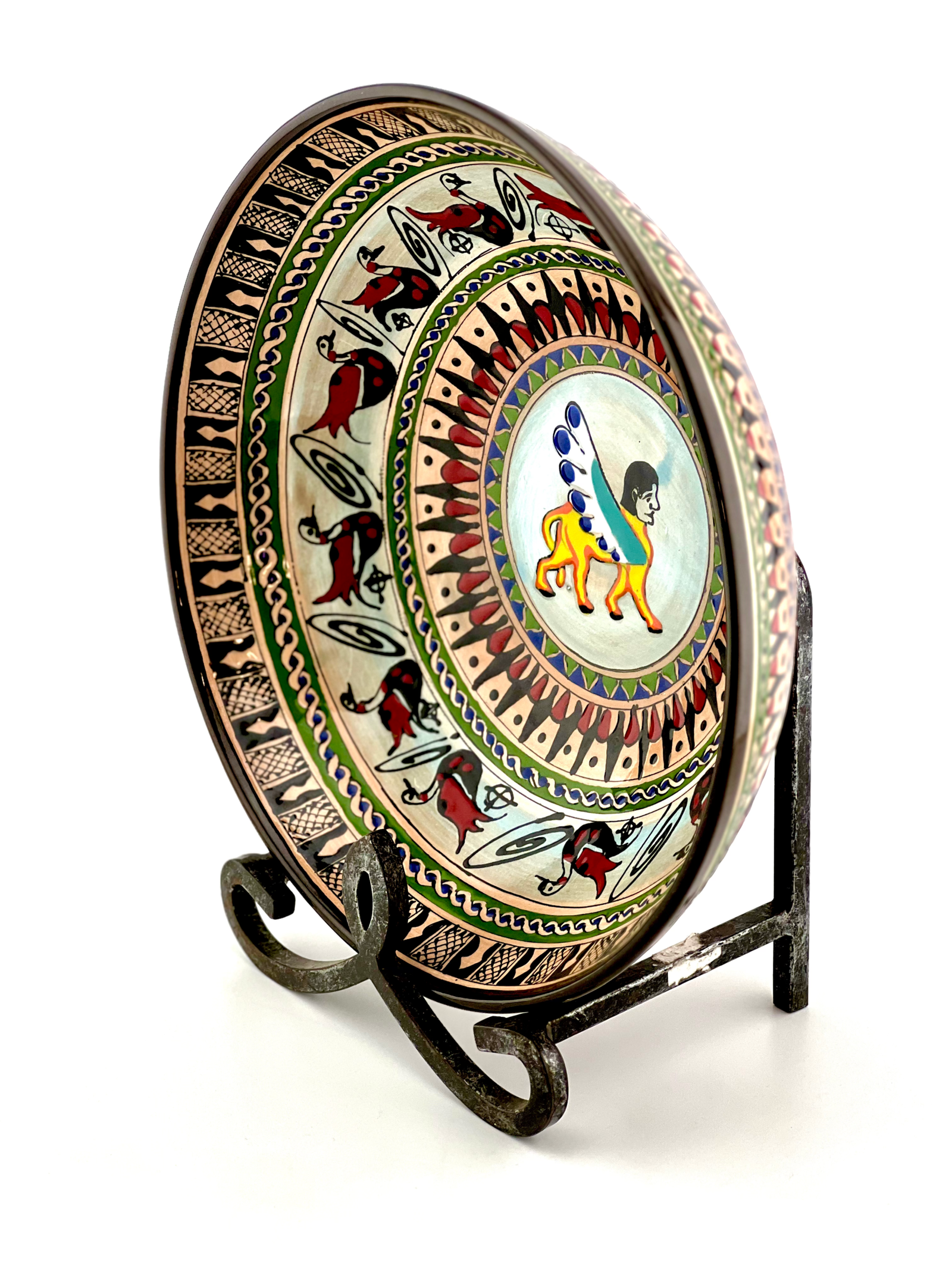 Hand-painted ceramic bowl in hysterical style - Image 3