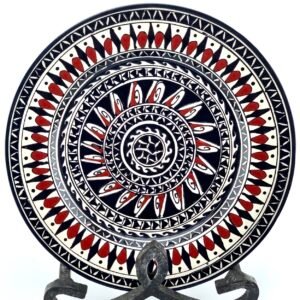 Black and white historical Designed plate