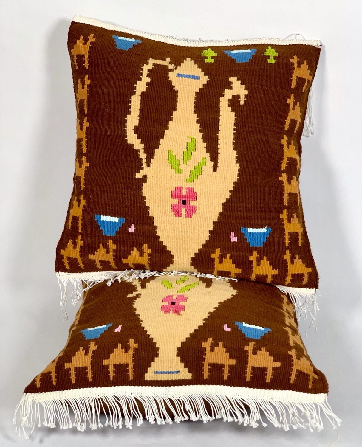 Kurdish Kilim Pillow set of 2 1