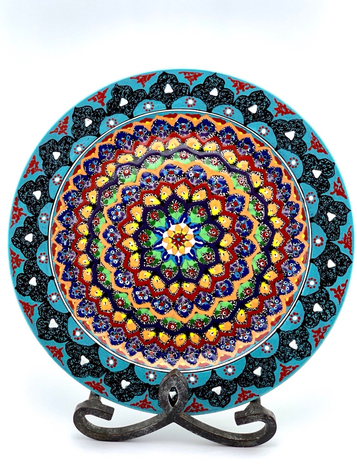 Garden designed plate