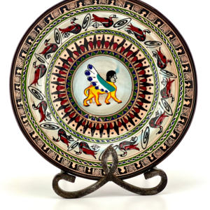Hand-painted ceramic bowl in hysterical style