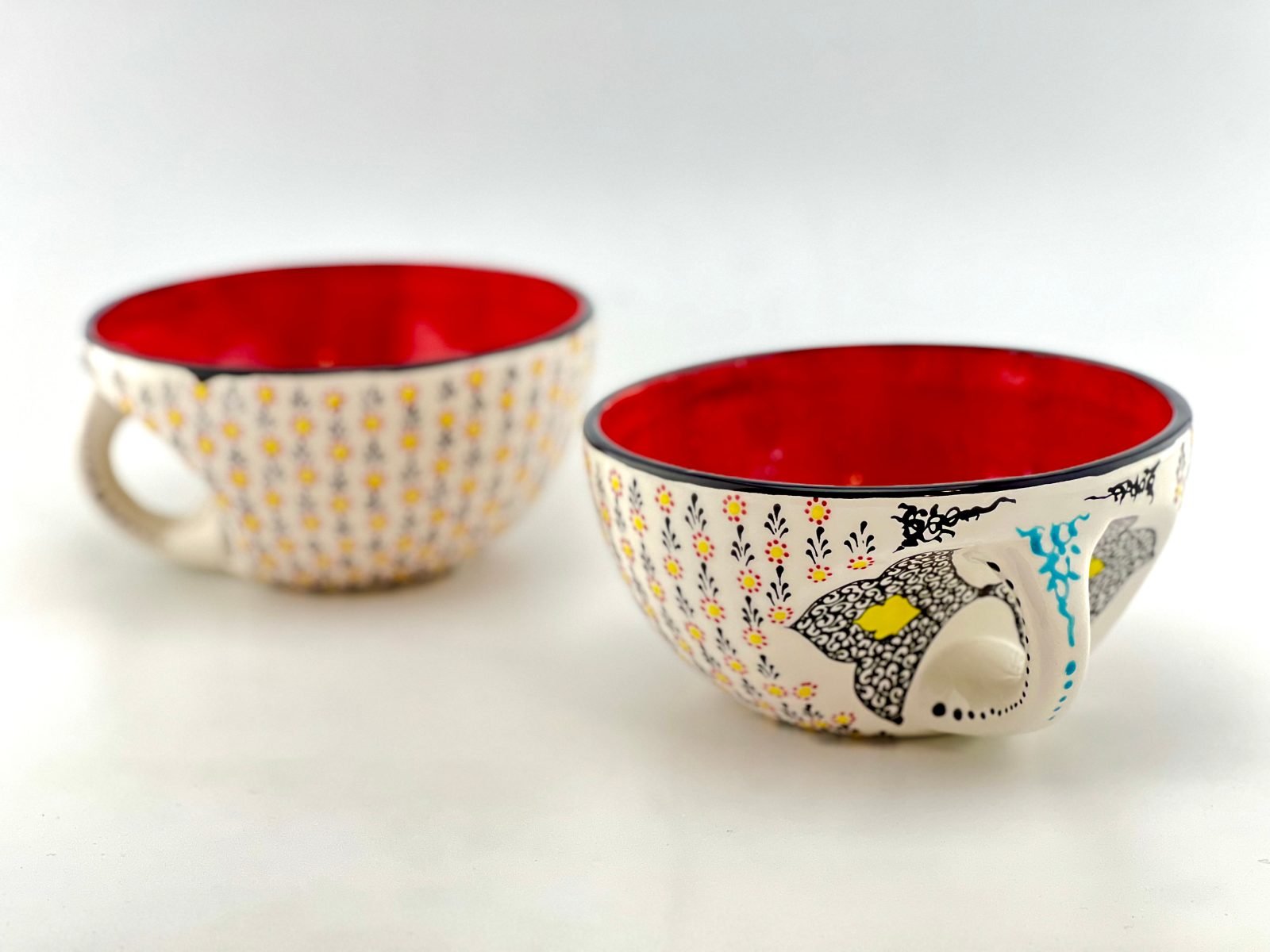 Couch Bowl Rain of flowers white - Image 6