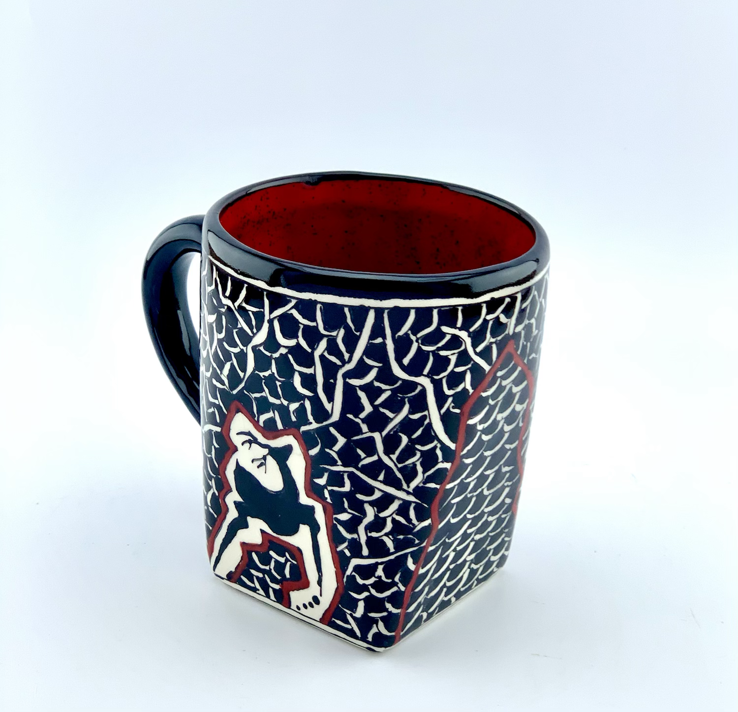 Black and white historical coffee mug - Image 3