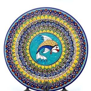 Garden fish designed plate