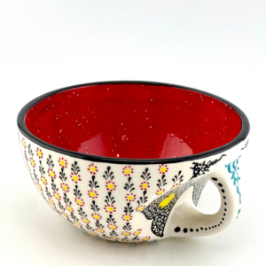 Couch Bowl Rain of flowers white