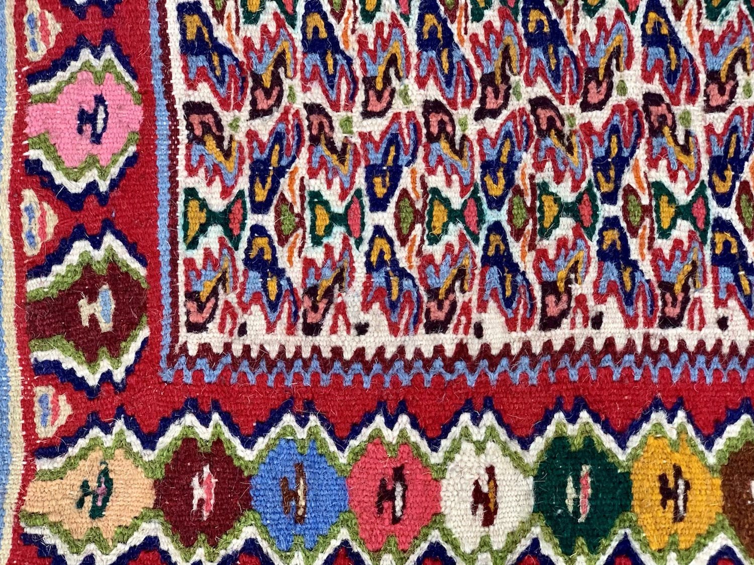 Kurdish Kilim Rug set Of 2 - Image 7