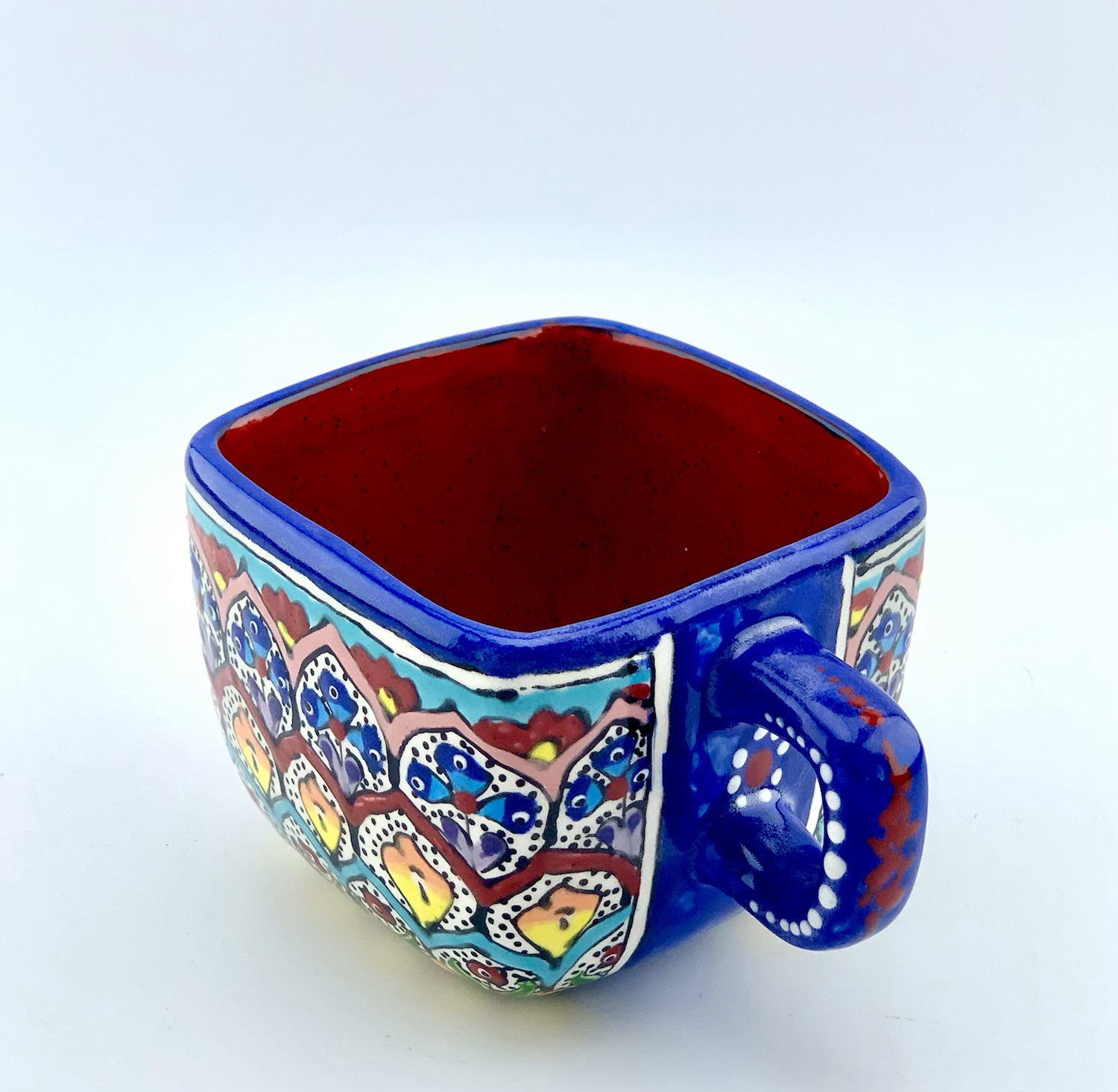 Garden designed square mug