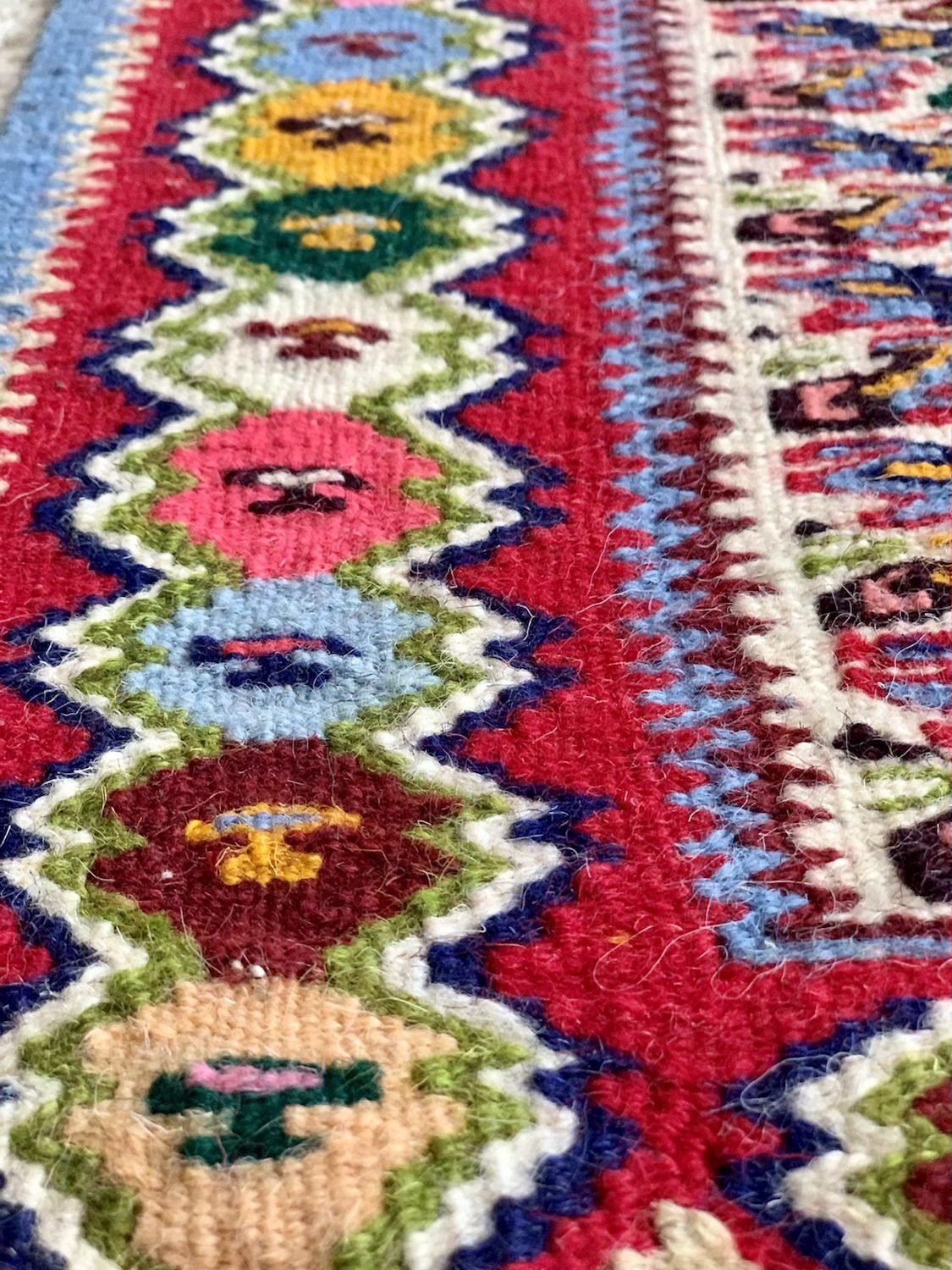 Kurdish Kilim Rug set Of 2 - Image 12