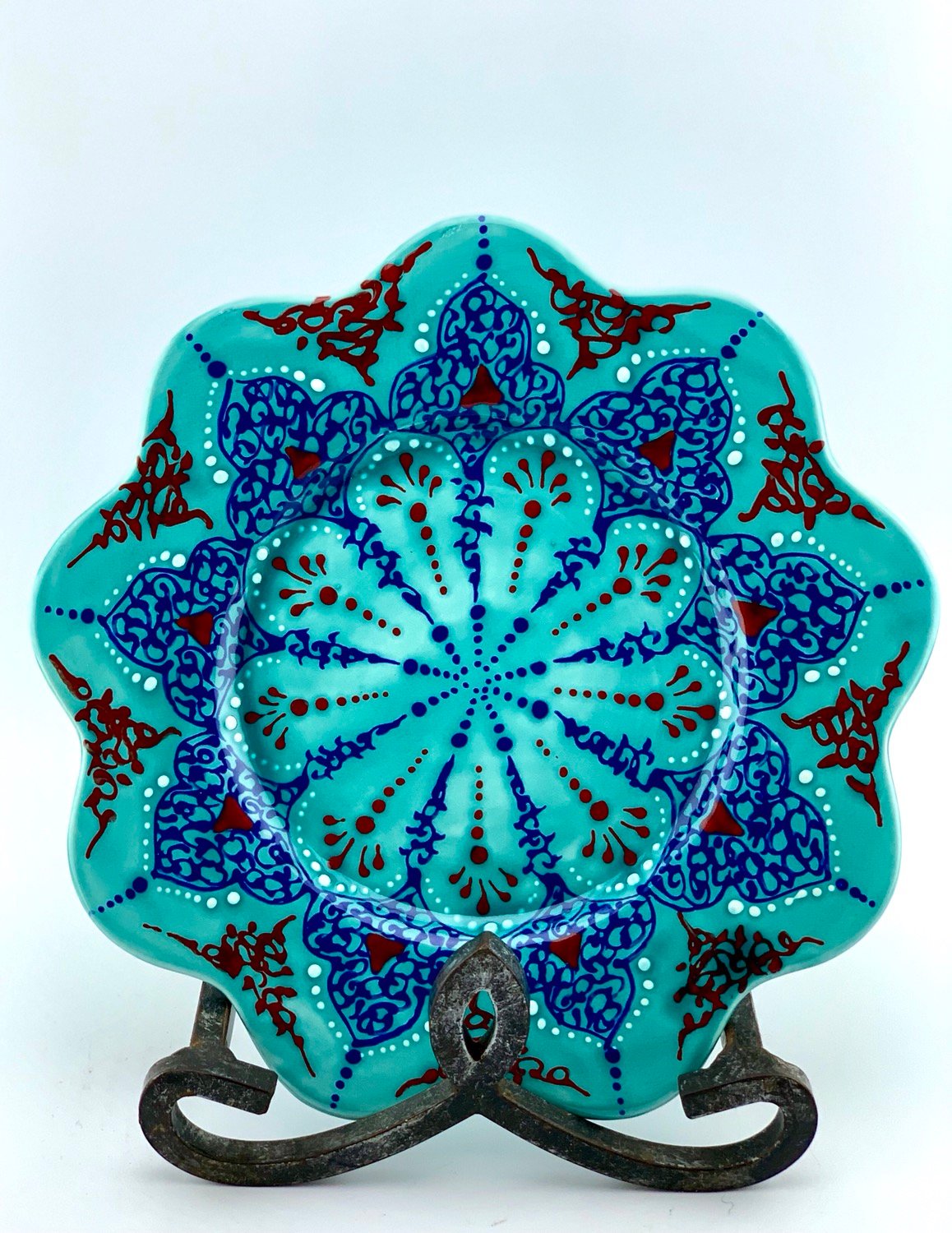 Turquoise plate