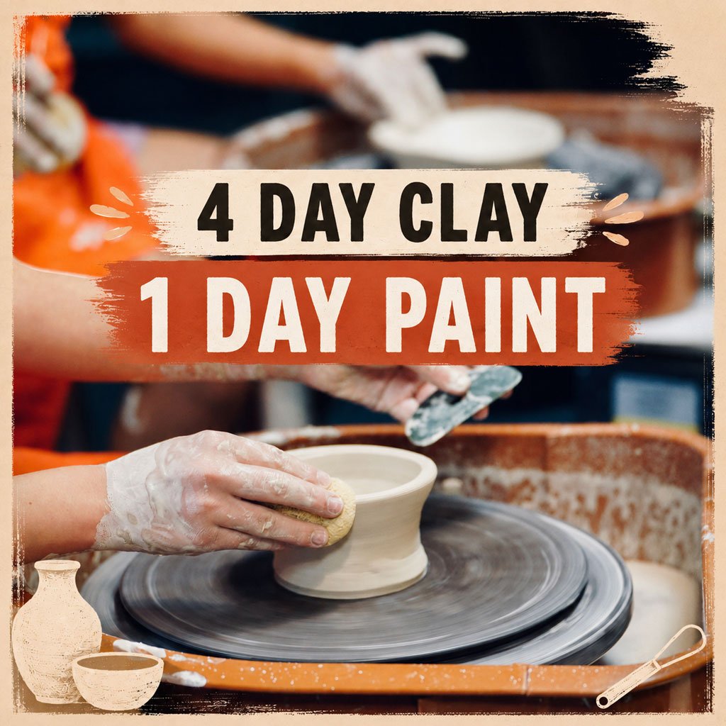 4 Day clay 1 day paint Wheel workshop